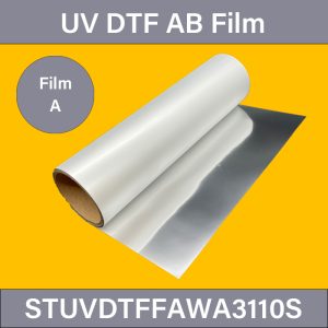 Silver UV DTF Film– 200μm Film A In Roll For Printing With Adhesive Layer 0.31×100M