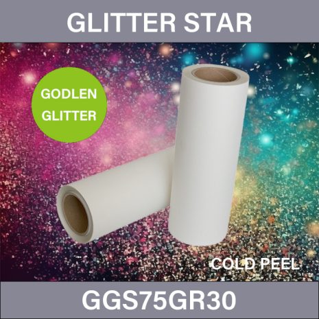 GGS75GR30_Glitter_DTF_Film_75_μm_Single_Side_Roll