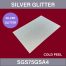 SGS75GSA4_Silver Glitter_DTF_Film_75_μm_Single_Side_Sheet