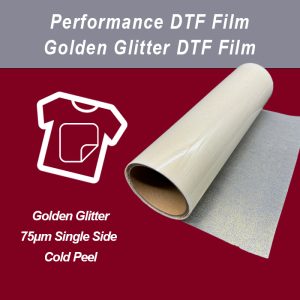 Golden Glitter DTF Film