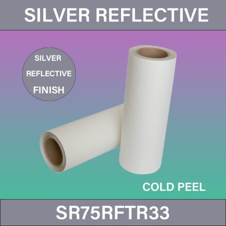 Silver Reflective DTF Film_SR75RFTR33_DTF_Film_75_μm_Single_Side_Roll