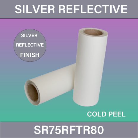 Silver Reflective DTF Film_SR75RFTR80_DTF_Film_75_μm_Single_Side_Roll