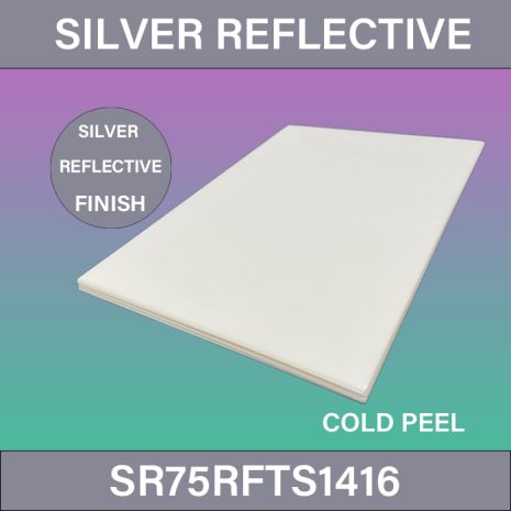 Silver Reflective DTF Film_SR75RFTS1416_DTF_Film_75_μm_Single_Side_Sheet